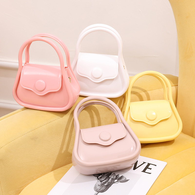 new pvc soft european bag 2023jelly bag women's fashion handbag live wholesale silicone gel bag full figure