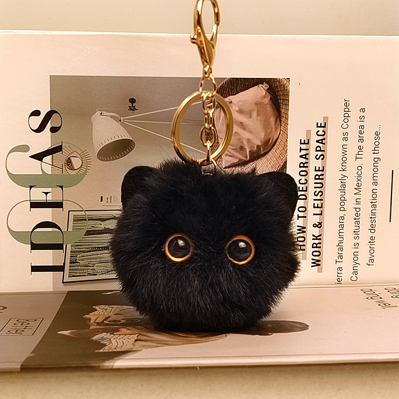 blush  pendant plush key chain cute girl heart  schoolbag pendant wholesale stall small goods Application Scenario