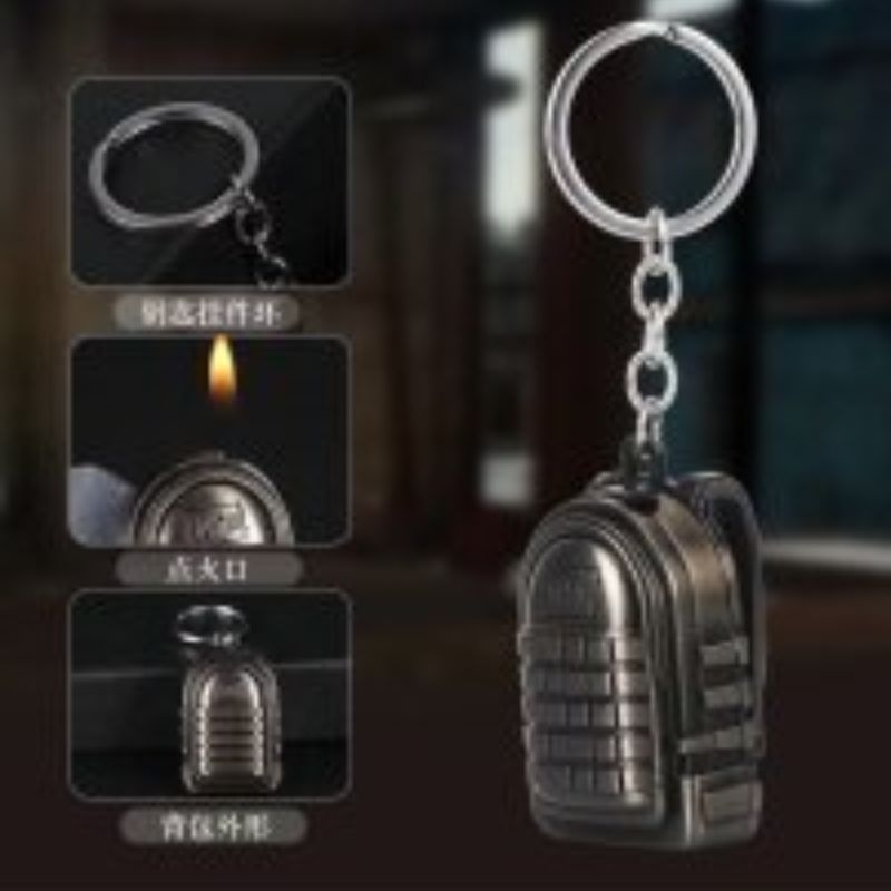 绝地求生钥匙扣吃鸡游戏背包周边模型网红创意新款明火打火机详情图2