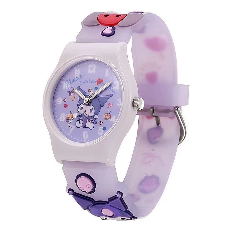 new cute cartoon children's watch good-looking jelly primary school student watch quartz watch gifts for boys and girls full figure