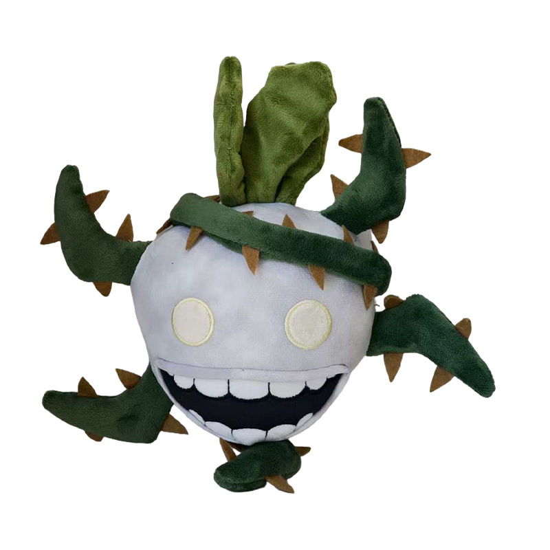cross-border new products doors outdoors door outdoor adventure game doll horror radish farmer plush toy details Picture