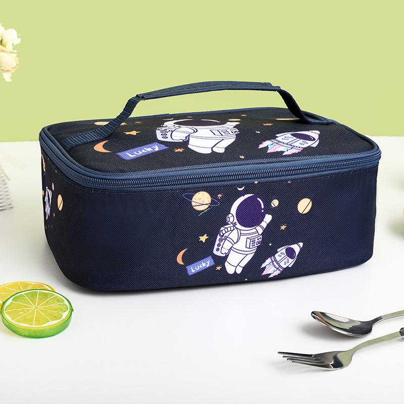 cartoon thermal bag lunch bag lunch box bag handbag students lunch box bags lunch bag aluminum foil rectangular rice bag Item Picture