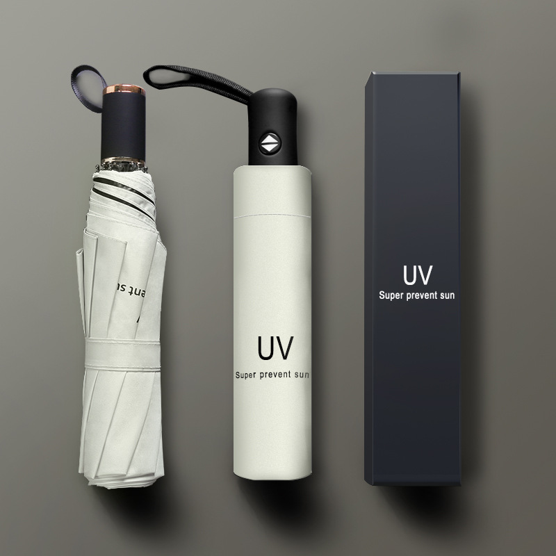 automatic umbrella female summer rain or shine dual-use umbrella sun umbrella sun protection uv protection folding sun umbrella customized logo umbrella full figure