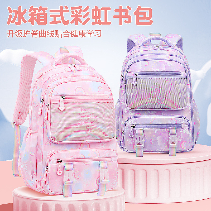 new sesame baby schoolbag for primary school students girls 1-3-6 grade lightweight side refrigerator children backpack full figure