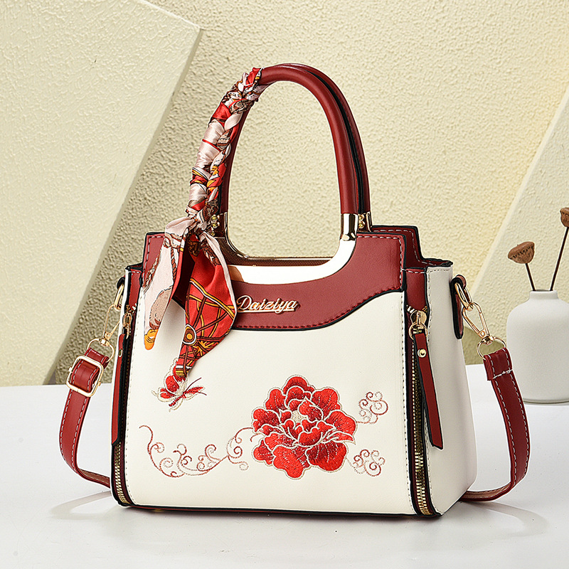 cross-border chinese style women bag handbag middle-aged temperament mother's birthday gift bag for mother wedding bag women Specification drawing