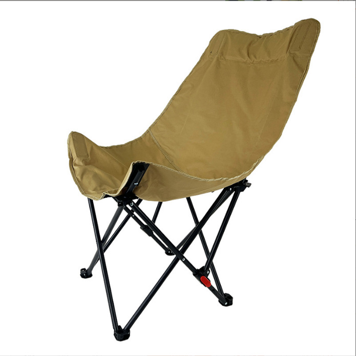 three-side hug heightened moon chair outdoor folding chair portable high back camping picnic table and chair outdoor leisure full figure