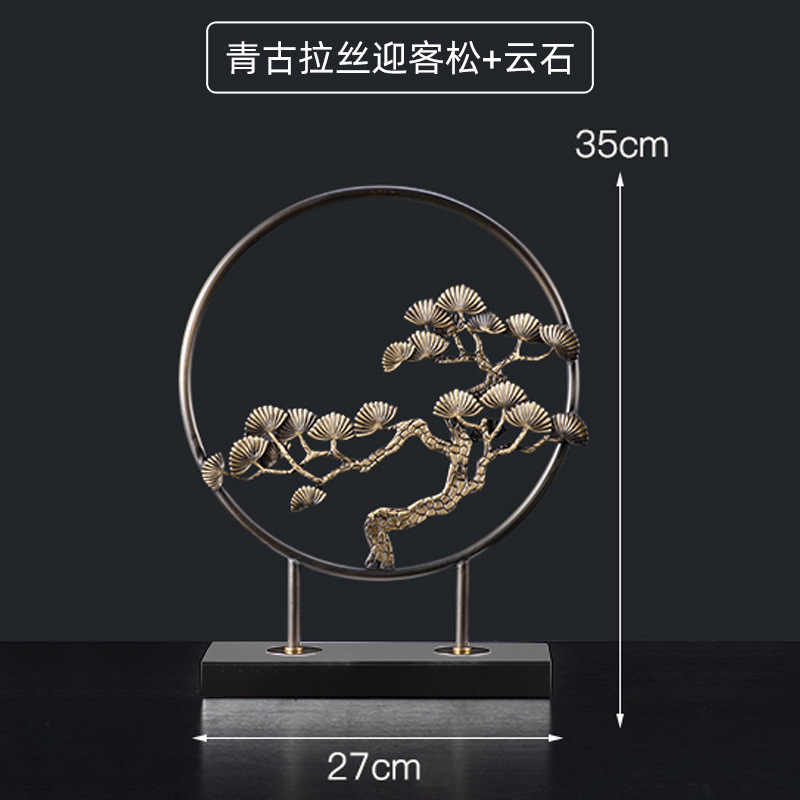 fortune deer hengtong lucky copper deer home decorations living room entrance office desk surface panel light luxury high-grade ornaments Specification drawing