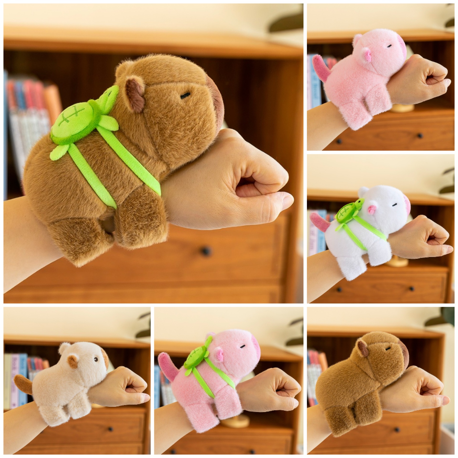 capabala ring pop capybara doll bracelet doll plush toys girl doll children's wrist lying baby buoy full figure