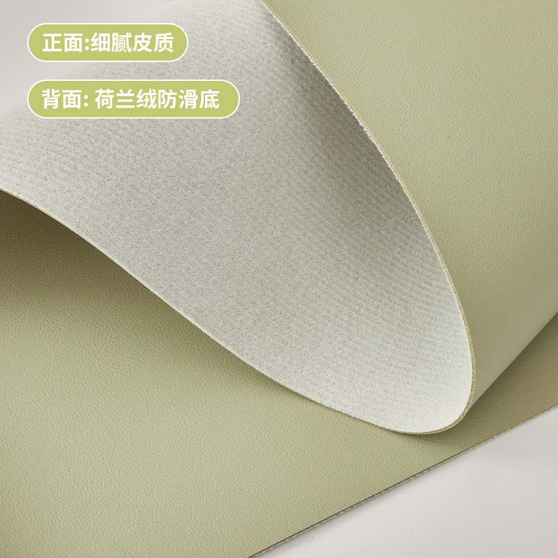 leather computer desk pad environmental protection desk pad office desk surface panel pad study desk tablecloth desk desk pad details Picture