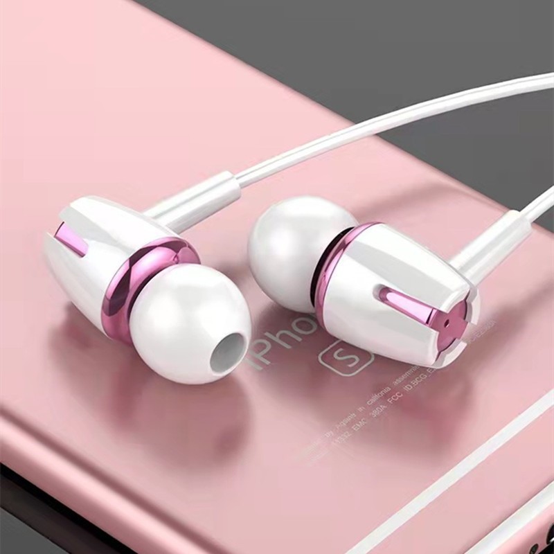 3.5 round hole wired headset type-c semi-in-ear hd call mobile phone belt lightning headset factory wholesale Item Picture