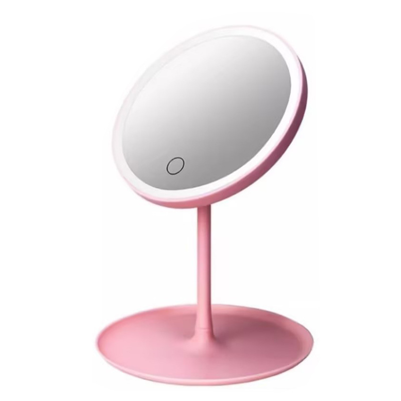 led make-up mirror desktop with light internet celebrity female fill light small mirror dormitory dedicated desktop vanity mirror mirror portable Item Picture