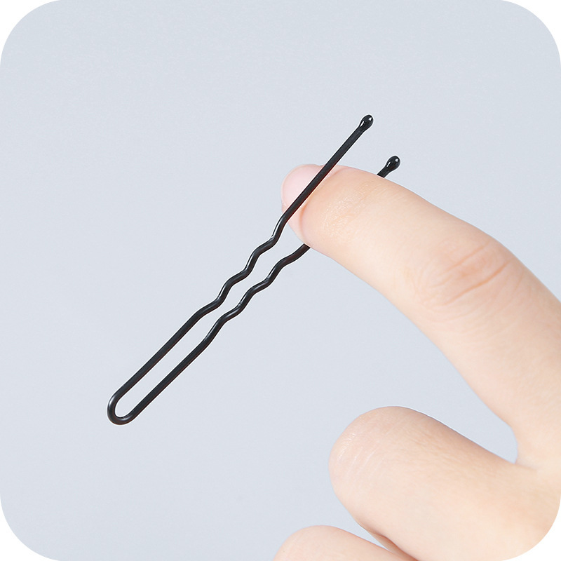 studio black u-clip simple graceful updo bold hair clip fixed clip hair accessories headdress clip Application Scenario