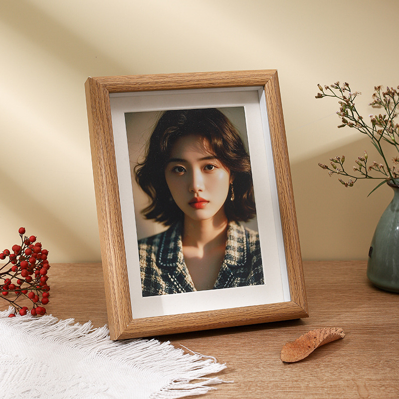 wooden hollow a4 photo frame three-dimensional 5-inch 6-inch 7-inch 8-inch 10-inch photo photo frame empty frame high sense Specification drawing