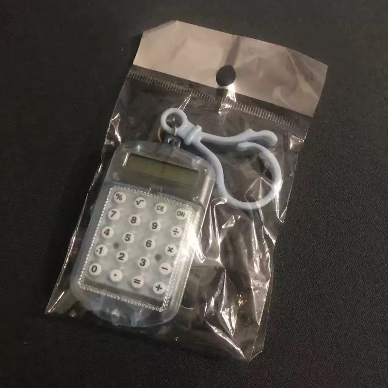 spot supply mini color lobster buckle portable small flip calculation student portable calculator support logo Specification drawing