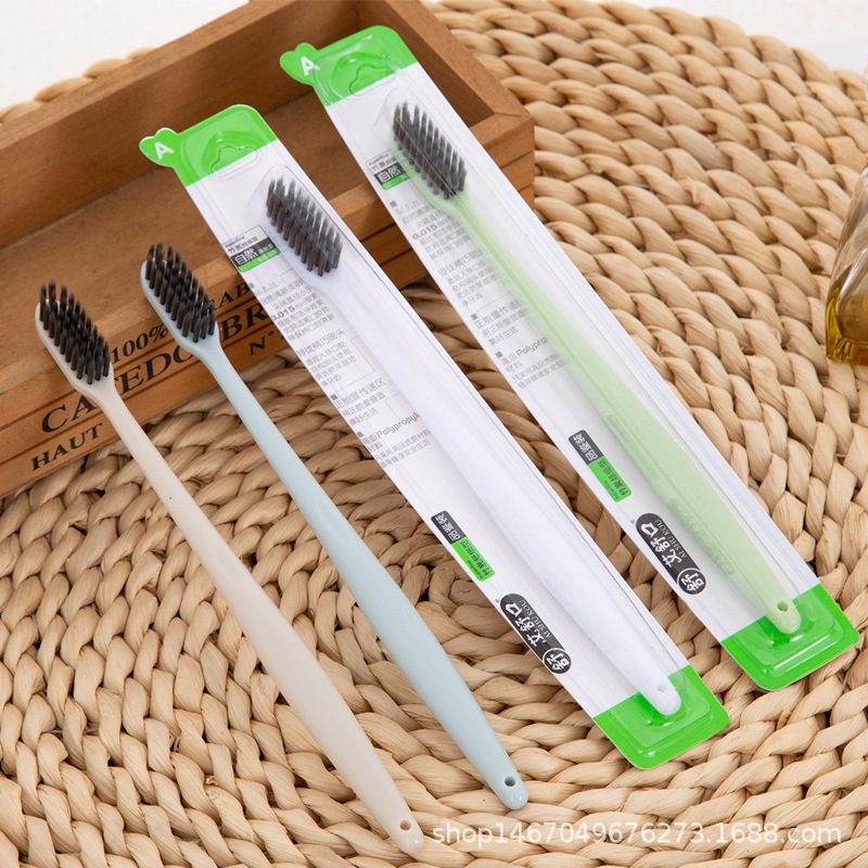aishukou toothbrush soft bristle advanced toothbrush korean bamboo charcoal household independent holding toothbrush factory wholesale soft-bristle toothbrush full figure
