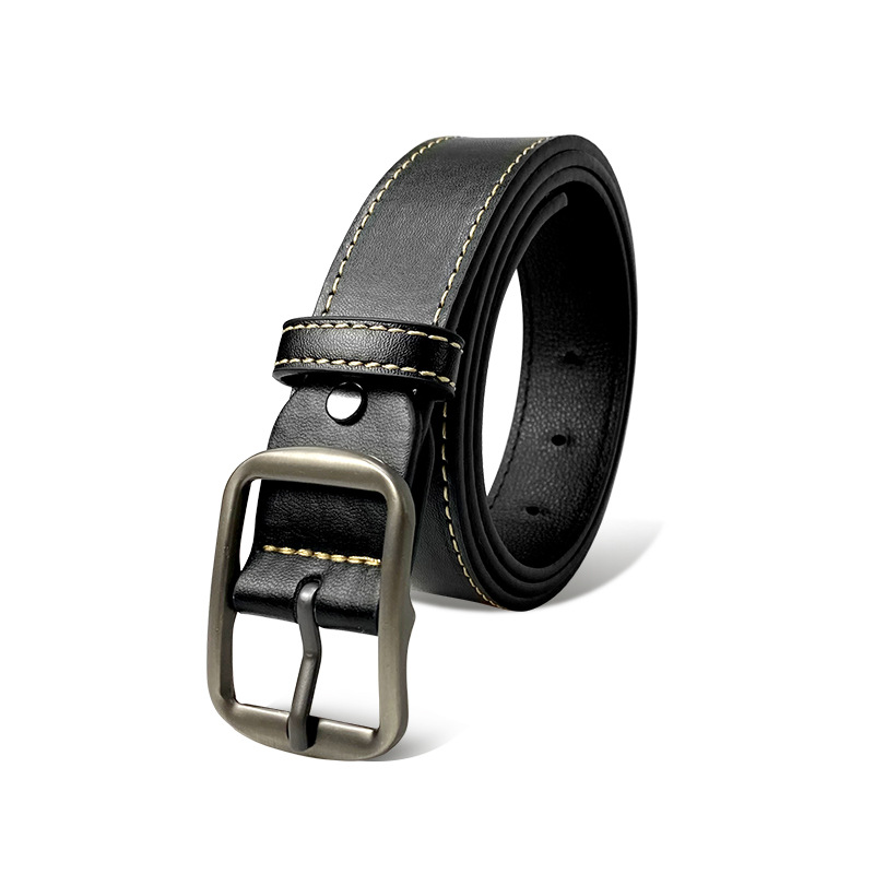 pin buckle belt men young man hong kong style trendy ins simple jeans belt unisex all-match trouser belt Item Picture