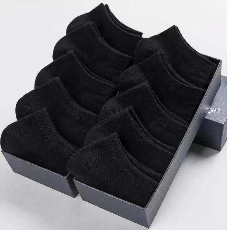 socks men's summer solid color black white gray ankle socks unisex low-cut breathable socks low cut socks wholesale casual full figure