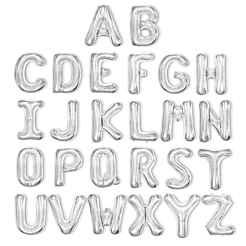 32-inch 40-inch 16-inch english letter aluminum balloon birthday party wedding celebration decoration aluminum foil balloon scene layout Item Picture
