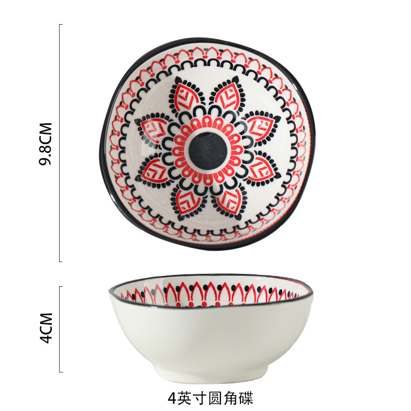 ceramic morocco small plate restaurant seasoning dish sauce dish snack plate dish saucer dish soy sauce small bowl spice powder dish details Picture