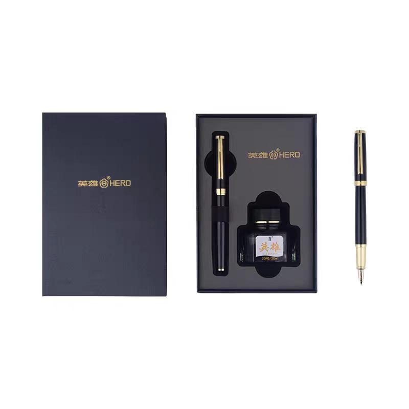 hero pen 777 ink set high-end business office enterprise conference men and women writing practice pen Specification drawing