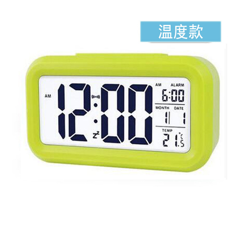 smart alarm clock student children electronic alarm clock table clock large screen digital luminous smart clock cross-border hot selling full figure