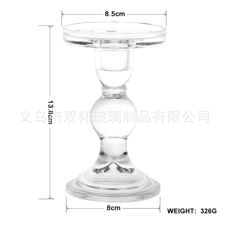 european candle modern romantic and creative glass candlestick domestic ornaments colorful three-piece set roman column candlestick full figure