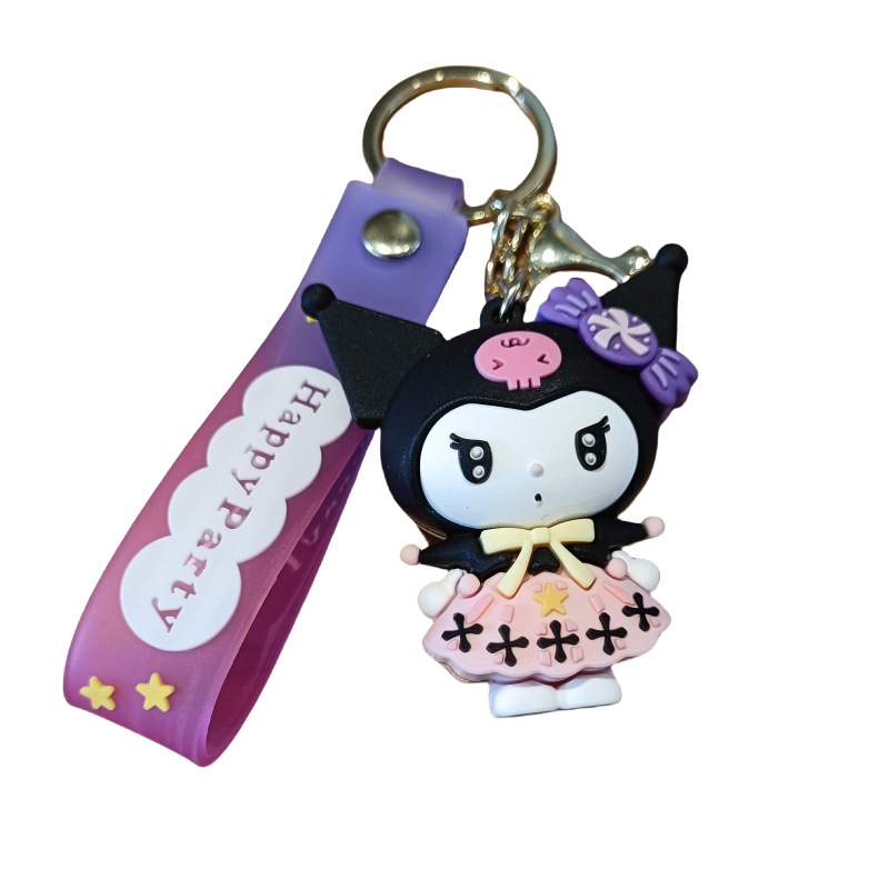 new clow m cartoon key button cute sanrio schoolbag pendant car key chain crane machine small gift Item Picture