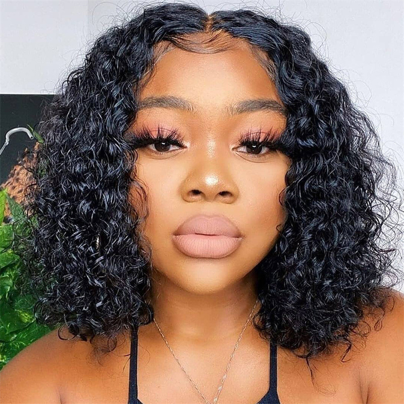 european and american fashion wig head cover aliexpress african small volume afro wig black short fluffy synthetic wigs details Picture