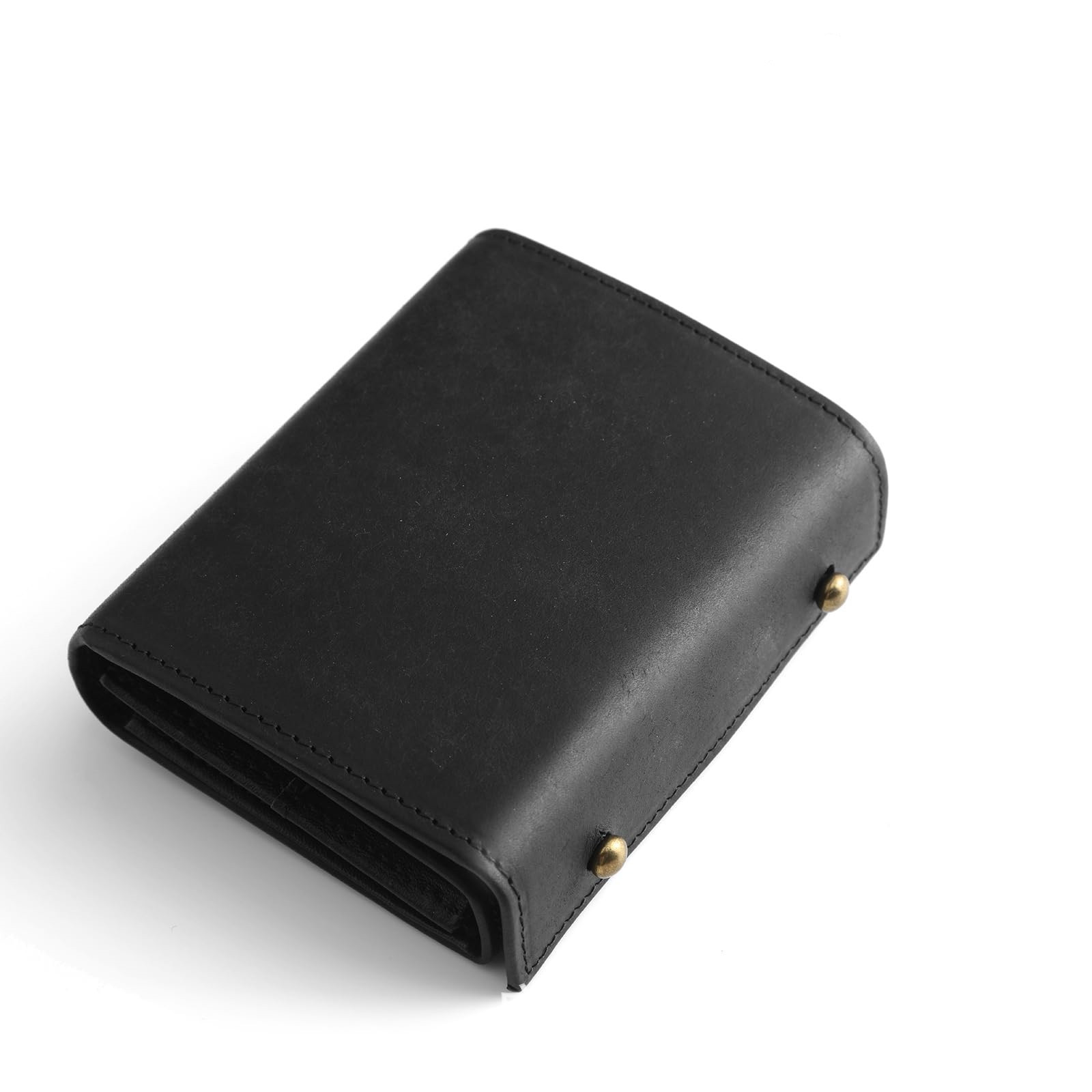 letian best-selling leather men's three-fold wallet coin purse portable matte leather multifunctional box type short wallet full figure