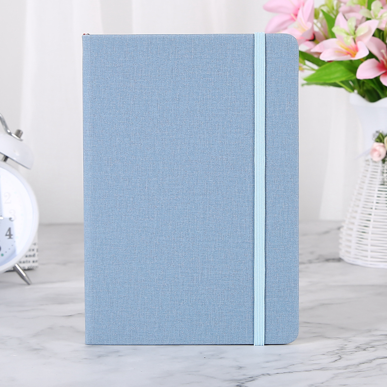 a5 hard leather strap notebook thickening minimalist business office high-end appearance pu diary book spot notepad Specification drawing