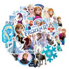 50 cartoon frozen princess elsa stickers notebook water cup luggage mobile phone diy decorative stickers full figure