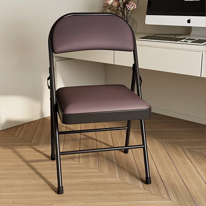cross-border manufacturers folding chair outdoor plastic office white folding chair home backrest portable conference activity chair full figure