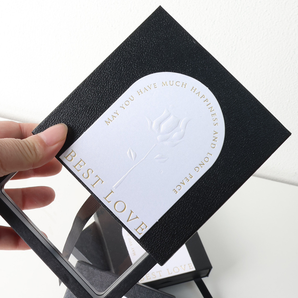 paper space embossed embossed suspension box pe film storage box spot goods can be set ornament packaging bracelet jewelry box Specification drawing