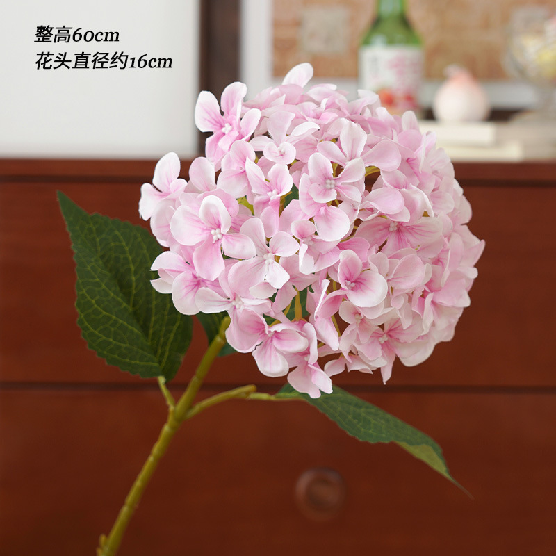 simulation 3d printing 72 pieces aisha hydrangea artificial/fake flower flower arrangement wedding flower arrangement factory wholesale Item Picture