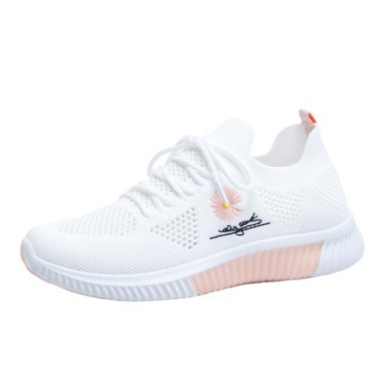 mesh surface shoes women's summer thin white shoes 2025 new mesh sneakers women's breathable versatile summer casual shoes Item Picture