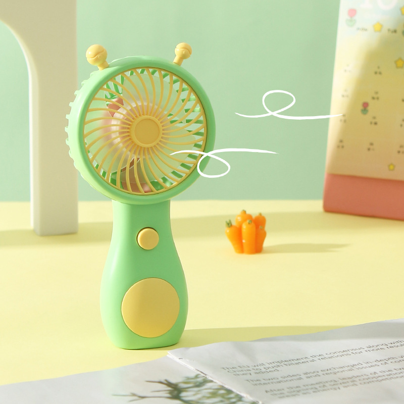 foreign trade new snail small handheld fan usb charging mini fan student children push small gift wholesale Specification drawing