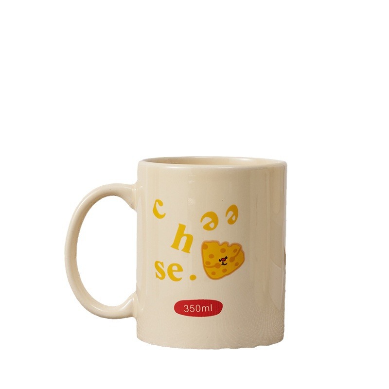 pdd same cartoon pacha puppy mug ins style good-looking cute cream ceramic cup Item Picture