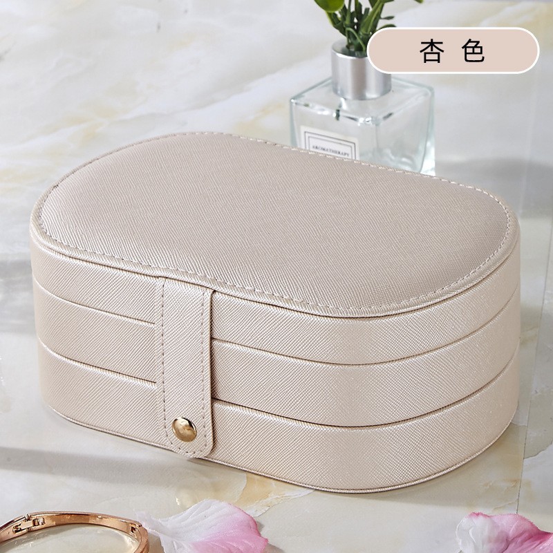 jewelry box multi-layer convenient travel large capacity earrings ear studs ring necklace anti-oxidation hand jewelry storage box Application Scenario