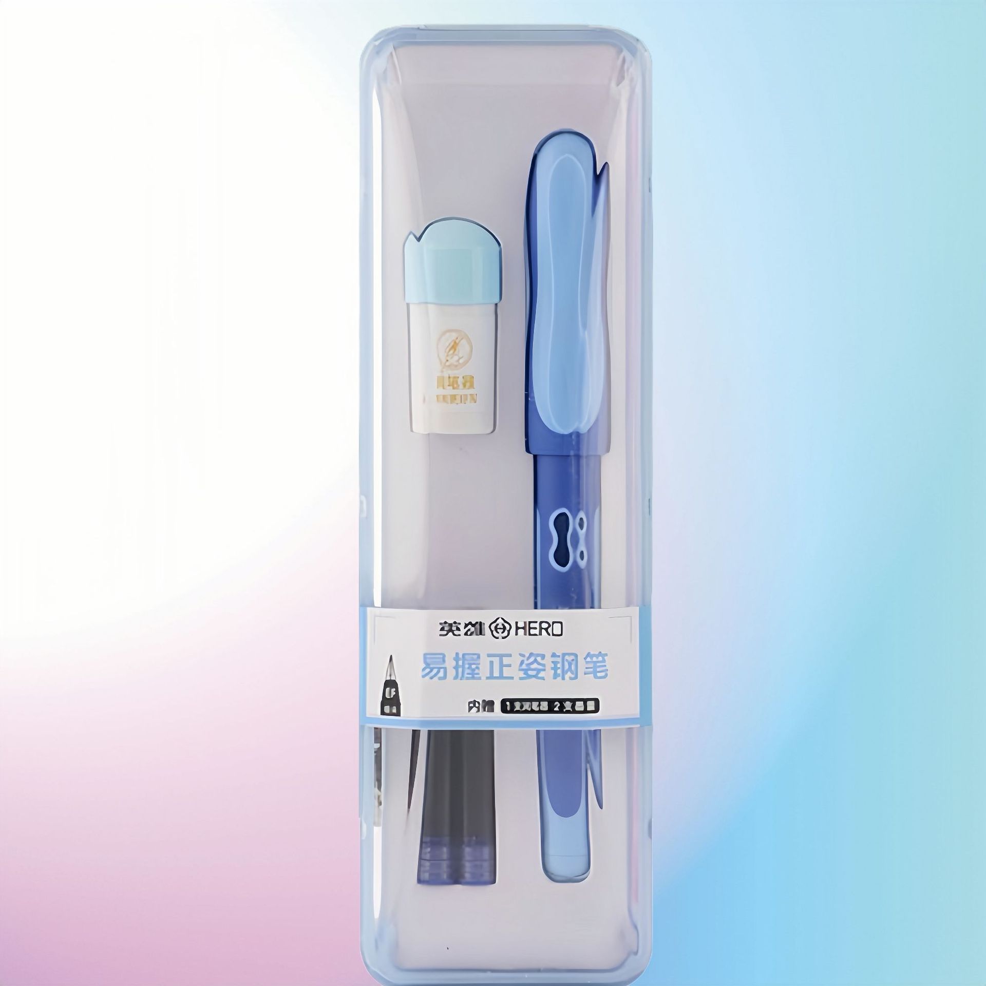 hero pen p339 student flexible glue positive posture iridium pen erasable fashion simple signature pen replacement ink sac pen Item Picture