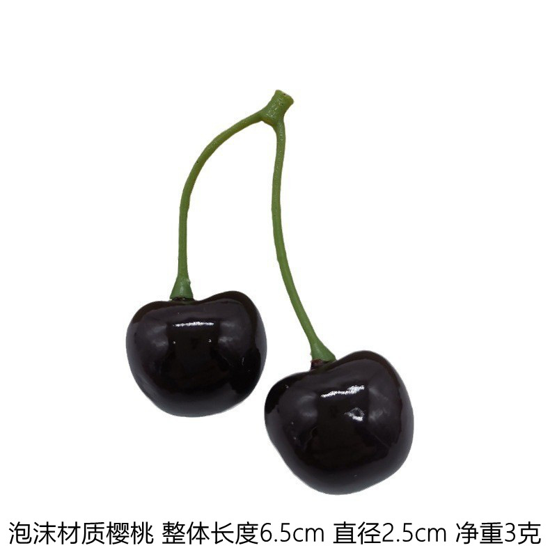 simulation cherry cherry fruit model fake cherry photography home decoration still life studio props early education props details Picture