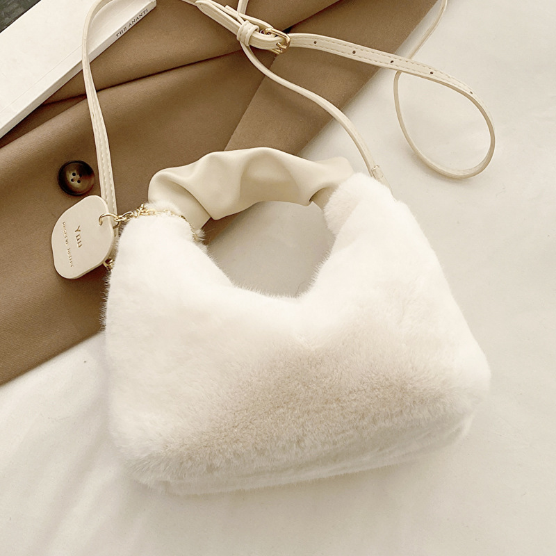 women's bag new fashion popular fairy plush bag women's bag new handbag cute one-shoulder messenger bag plush bag Item Picture