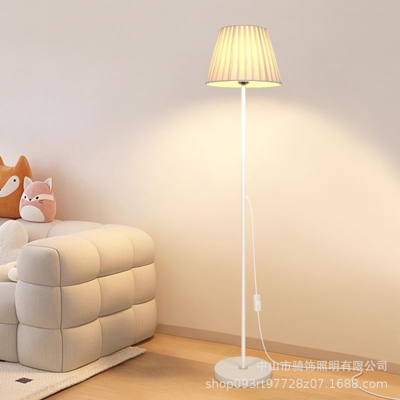 nordic simple floor lamp bedroom sofa and bedside hotel net red eye protection vertical energy-saving modern simple floor lamp Application Scenario
