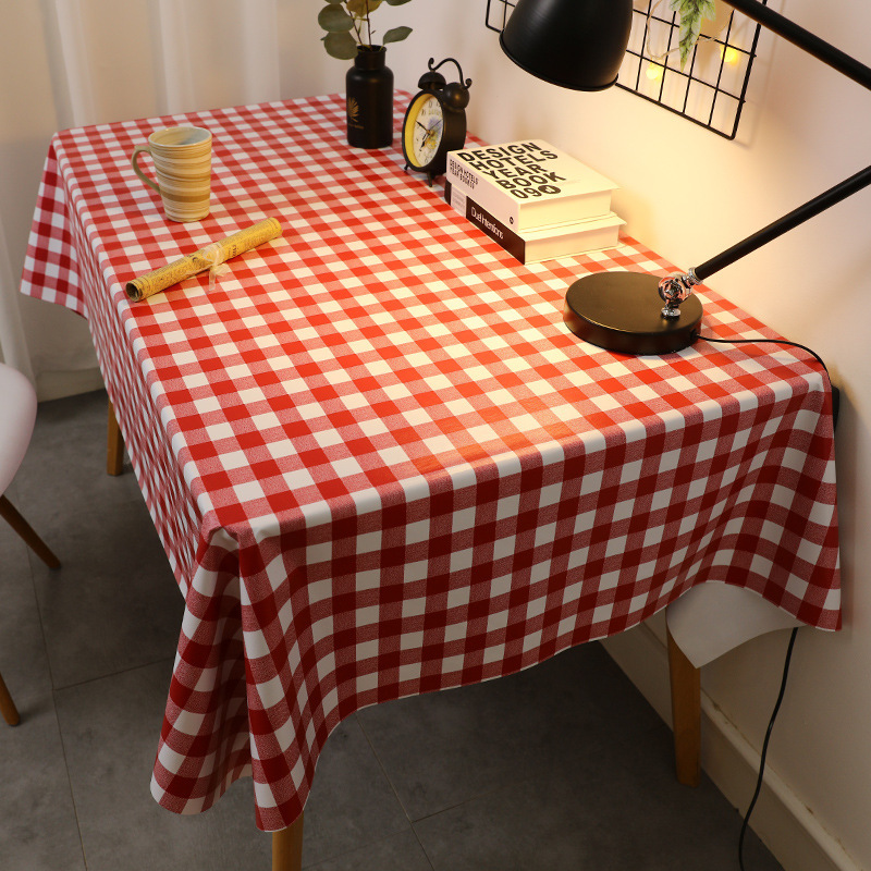 tablecloth waterproof oil-proof disposable nordic ins internet celebrity student desk rectangular dining table tablecloth coffee table pvc table mat Item Picture
