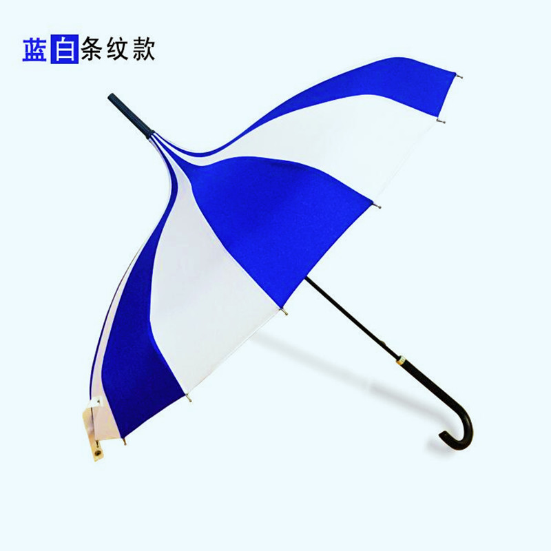 factory in stock black and white stripes 16 bones pagoda umbrella performance photography props long handle umbrella creative gift umbrella customization full figure