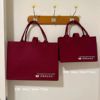 new red felt bag good-looking gift bag felt handbag bridesmaid gift wedding bag red custom full figure