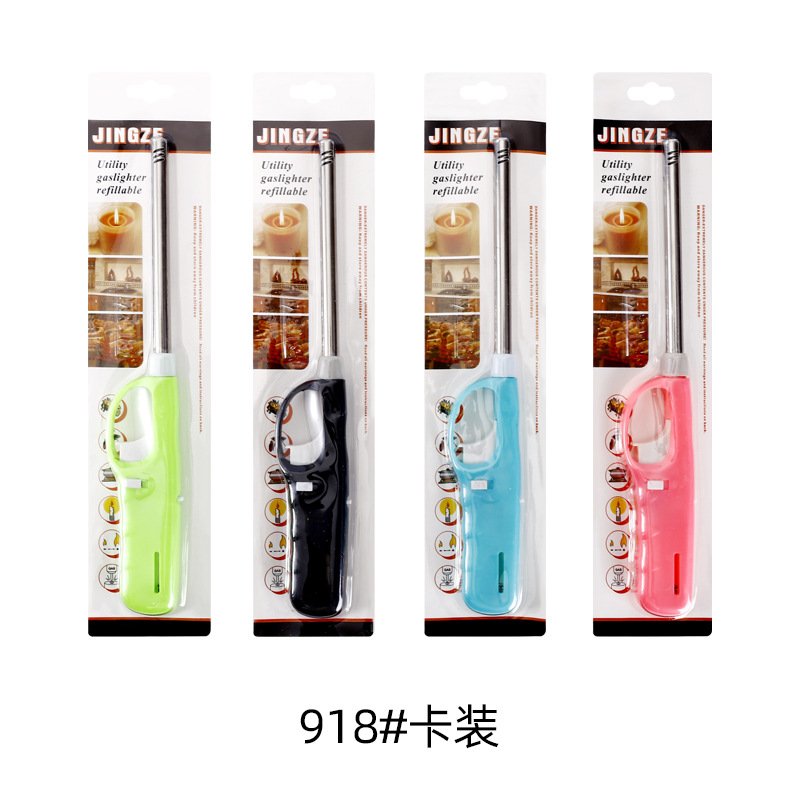 one-piece batch new lengthened kitchen lighter household igniter outdoor barbecue gun lighter open flame burning torch Application Scenario