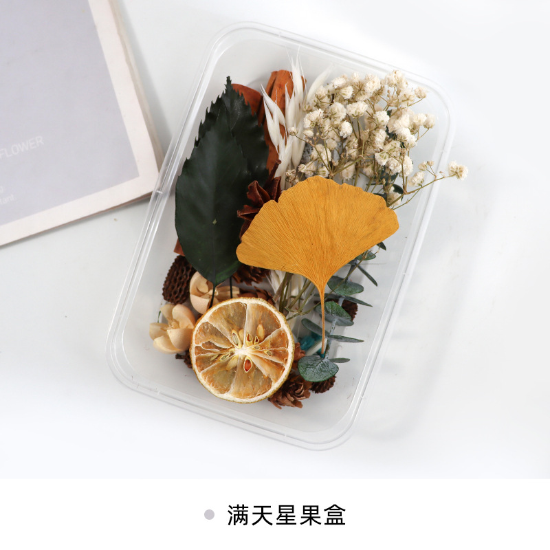 dried fruit dried flower diy material package natural plant air-dried pine cone cinnamon handmade ins hand-made decorative ornaments Specification drawing