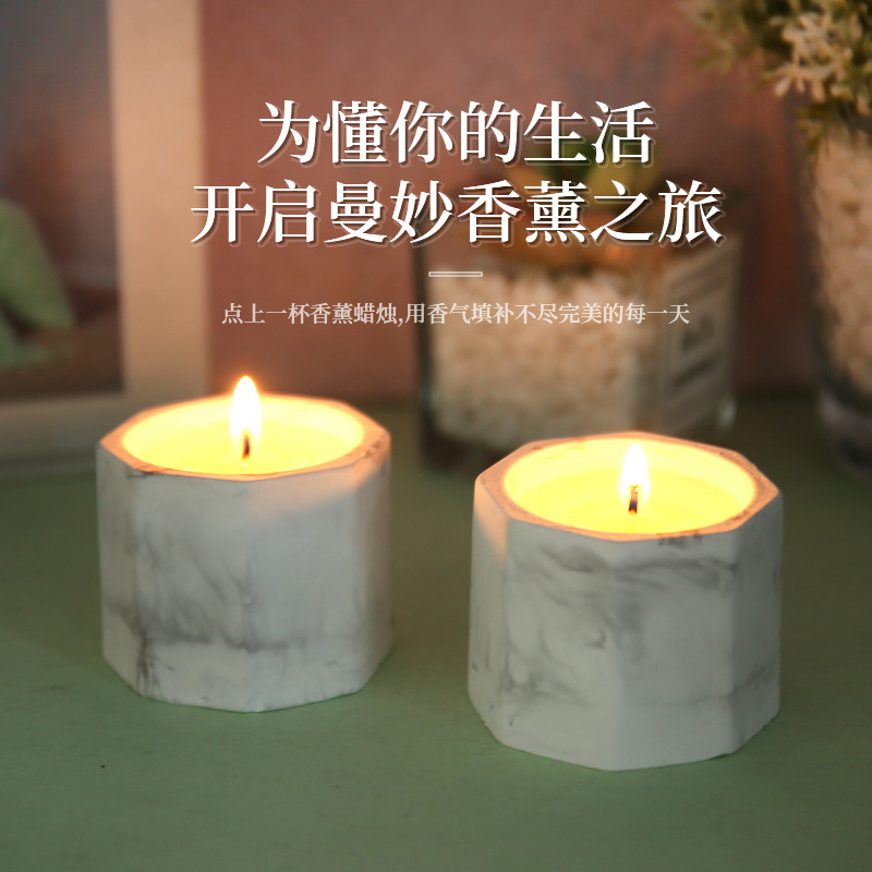 gardenia flower fragrance candle bedroom home long-lasting high-end birthday gift wedding gift romantic sentiment details Picture