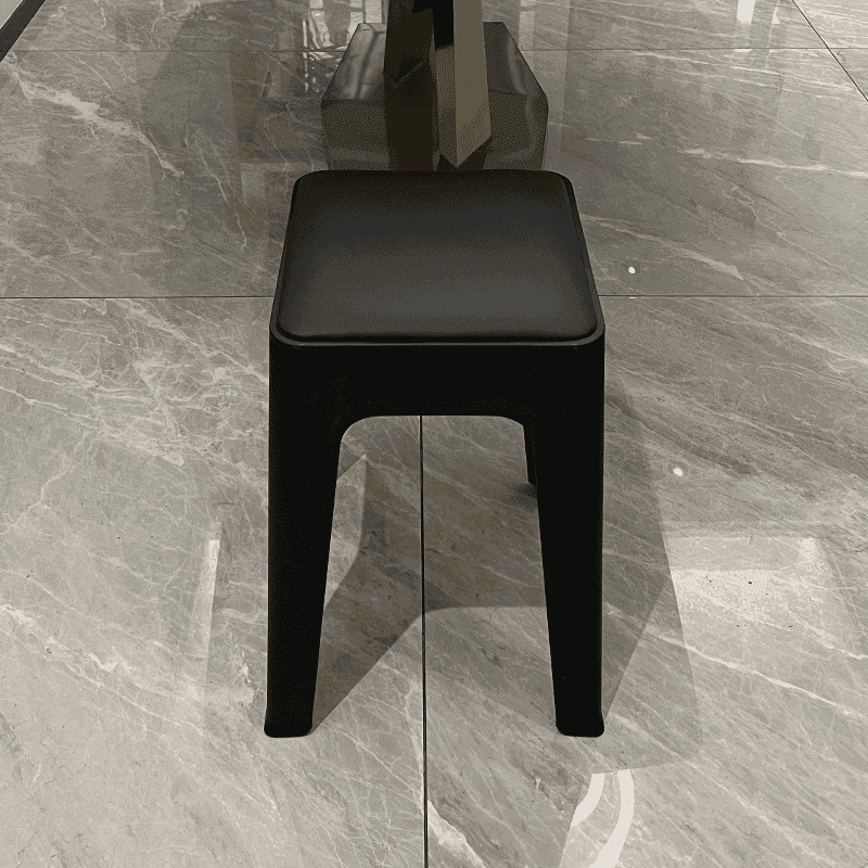 plastic stool thickened household extra thick modern simple stackable stacking long sitting comfortable chair high round stool bench Specification drawing
