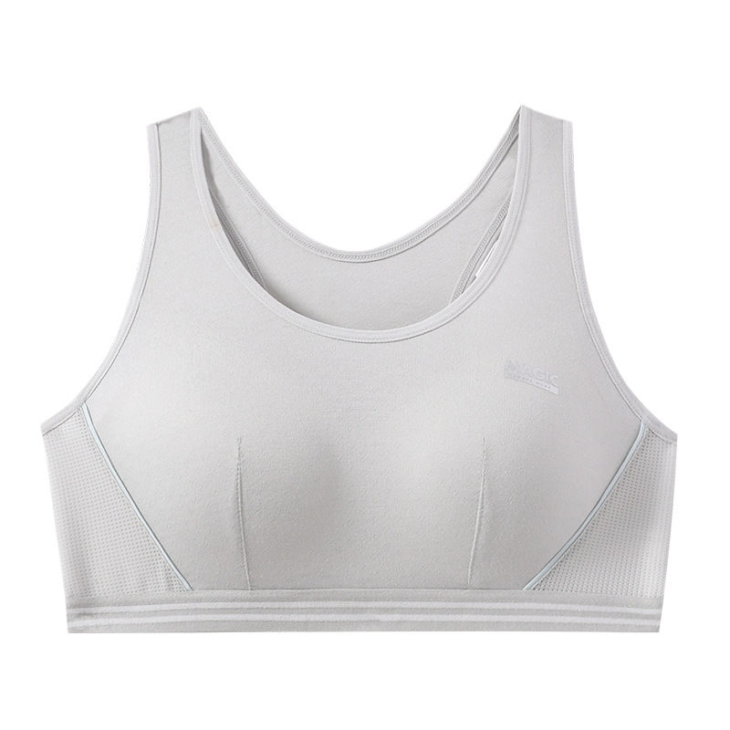 developmental girls sports underwear shockproof running thin vest middle school students student wireless bra details Picture
